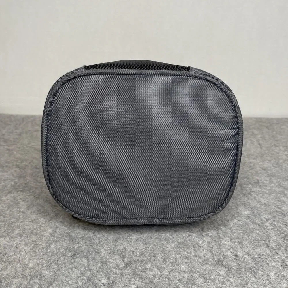 Nike Jordan Grey and Black Small Lunch Bag with Handle and Compartments